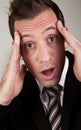 Stressed and Frustrated Businessman Royalty Free Stock Photo