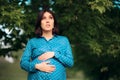 Anxious Pregnant Woman Having Pregnancy Related Questions