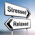 Stressed or relaxed. Royalty Free Stock Photo