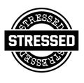 STRESSED sign on white background