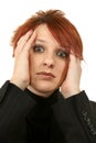Stressed Woman Royalty Free Stock Photo