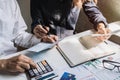 Stressed young couple checking bills and calculating expenses in the living room at home Royalty Free Stock Photo