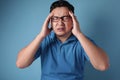 Stressed Young Man Having Pain of Headache Royalty Free Stock Photo