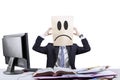 Stressful anonymous businessman in office 2 Royalty Free Stock Photo