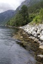 Stretch of coastline at Langfoss