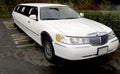 Stretch limo limousine big car Royalty Free Stock Photo