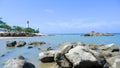A Stretch Of Rocks In The Tropical Sea Of Tanjung Kalian