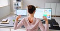 Stretch Workout Exercise At Desk Office Royalty Free Stock Photo