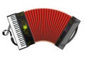 Stretched black Accordion