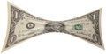 Stretched Dollar Royalty Free Stock Photo