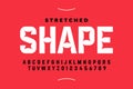 Stretched style font