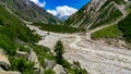 Himalayan landscape with wild natural beauty, Gangotri National Park, the glacial source of River Ganga / Ganges Royalty Free Stock Photo