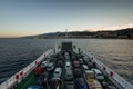 Stretto di Messina, view of the port from the ferry