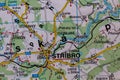 Stribro, Czechia, on a road m Royalty Free Stock Photo