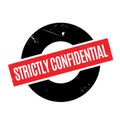 Strictly Confidential rubber stamp Royalty Free Stock Photo