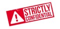 Strictly Confidential rubber stamp Royalty Free Stock Photo