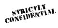 Strictly Confidential rubber stamp Royalty Free Stock Photo