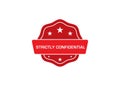 Strictly Confidential stamp, Strictly Confidential rubber stamp, Royalty Free Stock Photo
