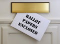 Strike ballot papers delivered by post