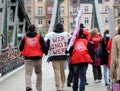 Strike and demo in Frankfurt