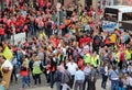 Strike and demo in Frankfurt