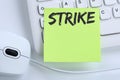 Strike protest action demonstrate jobs, job employees business c