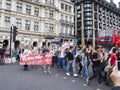 Strike in Westminster, London