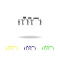 strikers multicolored icons. Elements of protest and rallies icon. Signs and symbol collection icon for websites, web design, mobi