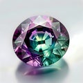A striking alexandrite gemstone with a mesmerizing color-changing effect Royalty Free Stock Photo