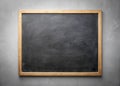 A Striking Black Chalkboard Texture on a Subtle Gray Background Perfect for Rule of Thirds Composition in Photography Royalty Free Stock Photo
