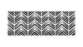 Bold Black and White Chevron Pattern in Art Deco Style, vector design Generative AI Royalty Free Stock Photo