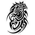 Tribal Eagle Tattoo Design Royalty Free Stock Photo