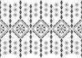 beautiful ethnic images, black and white patterns, seamless floral patterns. Royalty Free Stock Photo