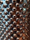 Industrial close up image of a metal household item