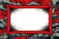 Striking Comic style frame explosion. Generate Ai Royalty Free Stock Photo