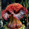 Striking Corpse Flower in Full Bloom Royalty Free Stock Photo