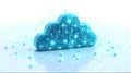Digital Cloud Computing and Network Services Royalty Free Stock Photo