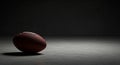Dramatic football render on dark concrete floor Royalty Free Stock Photo