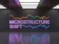 Microstructure Shift: Futuristic Data Analysis and Scientific Evolution Royalty Free Stock Photo