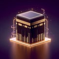 3D Render of the Kaaba, a Symbol of Islam Royalty Free Stock Photo