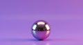 Abstract chrome orb reflecting neon colors Royalty Free Stock Photo