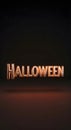 3D Halloween Text on Dark Background Royalty Free Stock Photo