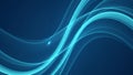 Abstract Luminous Blue Waves of Digital Energy Royalty Free Stock Photo