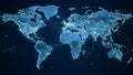 Global Network Connectivity Map Royalty Free Stock Photo