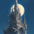 Striking Gothic Tower Illustration