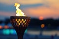 Chaos at the Olympic Torch Relay: Flames and Background in Motion