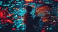 AI Programmer Silhouette Royalty Free Stock Photo
