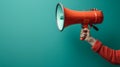 A striking image of a person using a Megaphone to convey a resounding message