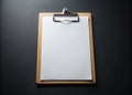 Professional Presentation Clipboard with White Paper: Versatile Template for Business, Education, and Royalty Free Stock Photo