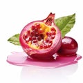 Unveiling the Exotic Delight: Vivid Passion Fruit on a Pure White Canvas